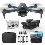 1 x RAW Customer Returns IDEA12 Drone with Camera 1080P, FPV Drone with Optical Flow Positioning for Beginners and Adults, FPV RC Drone Quadcopter with 360 Active Obstacle Avoidance, Dual Cameras, 2 Batteries - RRP €69.99