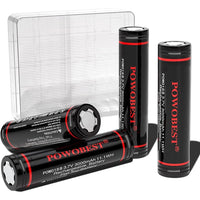 1 x RAW Customer Returns 3000mAh Rechargeable NiMH Battery, POWO18B 3.7V NiMH Battery With Battery Protection Box, NO 1818-666-888B Battery, Perfect for Flashlight, Camera, Doorbell, Product Patent Number 015037694-0001 Pack of 4  - RRP €26.99