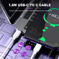 1 x RAW Customer Returns 100W 96W USB C Charger for MacBook Pro 13 14 15 Inch M1 M2 2023 2022 2021 2020 2019 2018, MacBook Air 13 Inch M1 M2 2023 2022 2020 2019 2018, MacBook 12 2017 2016, USB C Charger Quick Charge - RRP €25.82