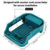 1 x RAW Customer Returns 6 Pack QUPERR Battery Holder, Battery Holder Hanger Battery Storage Rack Battery Dock Holder Compatible with Makita 18v Lithium Ion Tool Battery BL1860 BL1850 BL1840 BL1830 BL1820 BL1815N - RRP €14.99