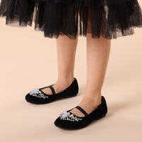 5 x Brand New DREAM PAIRS Girls Flower Girl Dress Shoes for Wedding, Party, Size 29, BLACK Suede, AURORA-03-E - RRP €125.7