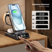 1 x RAW Customer Returns SwanScout Mag-Safe Charging Station for Apple, 4 in 1 Wireless Charger for iPhone 15 14 13 12 Series, Foldable Magnetic Charging Station for Apple Watch SE 2nd Gen 9 8 7 6 5 4, SwanScout 702M - RRP €49.99