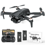 1 x RAW Customer Returns 12PRO Drones with Camera Brushless Motor Drone for Beginners and Adults with Motorized Adjustable 135 Camera 4k HD 2 Cameras Drone 5G WIFI FPV RC Foldable Quadcopter Altitude Hold 2 Batteries - RRP €109.99