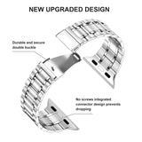 1 x RAW Customer Returns SUPLINK Stainless Steel Strap Compatible with Apple Watch Straps 38mm 40mm 41mm for iWatch Series 8, 7, 6, 5, 4, 3, 2, 1, SE, Silver - RRP €18.12