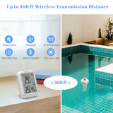 1 x RAW Customer Returns Inkbird Pool Thermometers with Wireless Transmitter Receiver Temperature and Humidity Monitor, Floating Thermometer for Indoor and Outdoor Pools, Aquarium, Spa and Jacuzzis - RRP €39.99