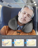 1 x RAW Customer Returns HOMIEE Neck Pillow Airplane Car Travel Pillow Neck Roll Memory Foam Travel Neck Pillow Travel Comfy Ergonomic Neck Support Pillow Orthopedic Pillow Head Pillow Adults - RRP €19.99