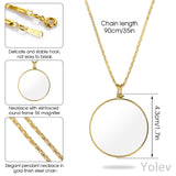 72 x RAW Customer Returns Yolev 2 Pieces 5X Monocle Magnifying Glass with Alloy Necklace Pendant Chain for Books Newspaper Reading Cosplay Accessories - RRP €652.32