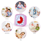 1 x RAW Customer Returns Visual Timer, Yunbaoit Improved 60 Minute Countdown Timer for Children Adults with Low Battery Alarm, Quiet Time Management Tool with Optional Alarm Pink  - RRP €24.47