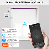 1 x RAW Customer Returns WiFi roller shutter switch with percentage function, 2.4GHz Alexa Smart roller shutter control module, APP and RF433 control, compatible with Smart Life Tuya App, Alexa Google 2  - RRP €38.3