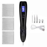 1 x RAW Customer Returns AKTETCN Skin Tag Remover Kit Tools with LCD Display 9 Adjustable Modes 30 Fine Needles USB Charging Home Use for Tattoo Freckle Wart Dark Spot Nevus Body Face Black  - RRP €18.0