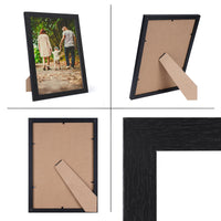 1 x RAW Customer Returns Alishomtll Black Picture Frame A4 Picture Frame 21 x 29.7 cm with MDF Boards, Set of 5 Photo Frames with Wood Grain for Hanging for Multiple Pictures, Wedding, Christmas - RRP €29.1