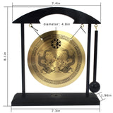 1 x RAW Customer Returns juanxian Zen Art Feng Shui Brass Table Gong H1302  - RRP €21.69