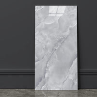 1 x RAW Customer Returns Grace Baltic PVC Wall Panels 1.08m 6pcs Self-adhesive Marble Premium Quality Wall Decoration Elastic Wall Stickers 2mm Thickness Marble Grey  - RRP €20.65