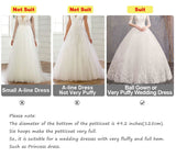 1 x RAW Customer Returns BEAUTELICATE Petticoat Crinoline Underskirt Women s Long for Wedding Dress Vintage Crinoline Underskirt., White, One Size - RRP €27.99