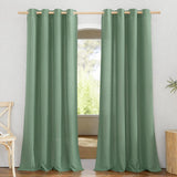 1 x RAW Customer Returns PONY DANCE linen curtains with eyelets living room curtains semi-transparent eyelet curtain set of 2 H 245 x W 140 cm curtain linen country house curtain semi-transparent linen curtains for living room, olive green - RRP €36.25