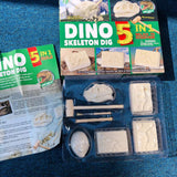 13 x Brand New JoaSinc Dinosaur Dig Dinosaur Archeology Kit 5 in 1 Dinosaur Sheets Drilling and Decavating Biology Archeology Kit, Instructions Science Educational Toy for Kids Boys - RRP €206.57