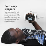 1 x RAW Customer Returns CLOCKY Funny Gift- Loud Alarm Clock for Heavy Sleepers on Wheels Adults Kids Teens Bedroom Run Away Moving Jump Roll Vibrating, Cute Annoying, 1-Time Snooze, Digital, Wake Up Energized Black  - RRP €38.5