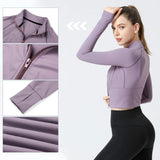 1 x Brand New FEOYA Women s Running Jacket Long Sleeve Hooded Jacket Sports Jacket Running Sweat Jacket for Yoga Fitness Top Sport Workout Running Shirt Training Jacket Top M Purple - RRP €36.79