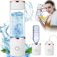 1 x RAW Customer Returns Hydrogen Water Bottle, 350ML Hydrogen Water Generator with SPE and PEM Technology make up to 1000-5000 PPB, Portable Water Ionizer, Portable Glass Water Generator Bottle for Home Travel - RRP €73.61