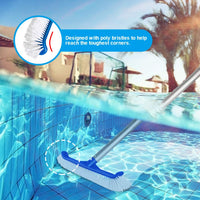 1 x RAW Customer Returns Masthome pool cleaning set, pool net with long telescope made of aluminum, 3-part pool net with pool brush cleaning and swimming pool thermometer for pool cleaning leaves and dirt - RRP €34.44