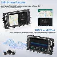 1 x RAW Customer Returns 2 32G Android 11 car stereo for Ford Focus II Mondeo 9 S-Max C-Max Kuga 2008-2011 with Apple Carplay Android Auto, 7 inch touchscreen radio with Bluetooth FM RDS HiFi WiFi GPS AHD backup camera and MIC - RRP €157.37