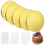 2 x Brand New IIRC Cake Board Pack of 5 Cake Board Round Diameter 30 cm Reusable Cake Base Plates for Transport and Decoration Gold  - RRP €40.32