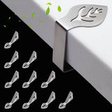 2 x RAW Customer Returns Tablecloth Clips Stainless Steel 10 Pack, Tablecloth Clip Table Cover Clamps for Thick Tables, Garden Table, Restaurant, Family Dining Table Outdoor Tablecloth Clips Tablecloth Clips - RRP €29.24