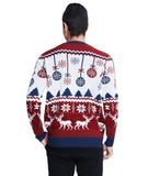 1 x RAW Customer Returns IDGREATIM Men s Teenager Ugly Christmas Sweater Reindeer Christmas Sweater Printed Ugly LED Light Christmas Sweater Long Sleeve Jumper Brown S - RRP €46.38