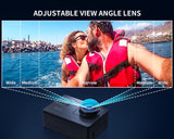 1 x RAW Customer Returns WOLFANG Action Cam, WiFi 4K 60 FPS New GA300 action camera, 8x zoom 24MP, underwater camera 40 meters mi, dual microphones, 170 wide angle improved, EIS 2.4 G remote control, 2 x 1350 mAh batteries, touch screen - RRP €99.99