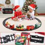 1 x RAW Customer Returns Shinybox Electric Train Set for Children, Christmas Train with Lights, Sounds, Christmas Train Around the Tree, Battery Operated Christmas Train Set, Christmas Train Sets for Under the Tree B  - RRP €20.99