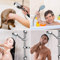 1 x RAW Customer Returns PGFUN Shower Set 5 Modes with Shower Column, Hand Shower, Shower Hose for Bathroom - RRP €36.29