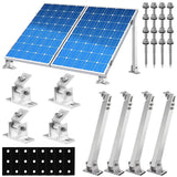 1 x RAW Customer Returns Solar panel bracket, solar module bracket end clamp kit, photovoltaic brackets, solar module mounting set, individually adjustable solar panel fastening, PV module bracket, balcony power plant bracket wall - RRP €108.1