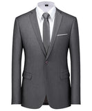 1 x RAW Customer Returns Cegerne Men s Jacket Sporty Leisure Blazer Business Suit Jacket ONE Button Men Suit, Grey, XXL - RRP €70.58