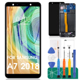 1 x RAW Customer Returns For Samsung Galaxy A7 2018 Screen Replacement For Samsung A7 2018 LCD Display For Samsung Galaxy A7 2018 Touch Screen A750 Digitizer Assembly Repair Parts Kits with Frame Black  - RRP €31.21