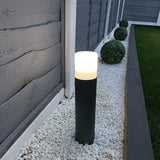 1 x RAW Customer Returns CGC Lighting Grey Outdoor Post Path Floor Light 40cm Height E27 Bulb LED - RRP €46.79