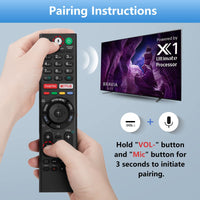 1 x RAW Customer Returns Voice controlled replacement remote control for Sony TV remote for Sony TVs and Sony Bravia TVs for all Sony 4K UHD LED LCD HD Smart TVs - RRP €25.2