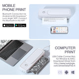 1 x RAW Customer Returns Bisofice A81 Mobile Printer A4 Bluetooth Thermal Printer A4 Printer Small Compact Portable Printer Support Thermal Paper A4, Compatible with Android iOS Mac - RRP €115.96