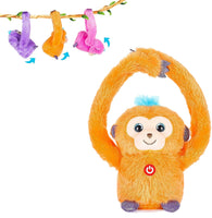 6 x Brand New Brigamo Plush Monkey Tumble Monkey Plush toy dances and repeats what you say - see video orange  - RRP €139.92