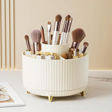 1 x RAW Customer Returns DASITON make-up cosmetic organizer with 5 compartments, 360 rotating brush organizer, large capacity dressing table organizer, brush holder, skincare organizer for bathroom, bedroom cream  - RRP €19.56