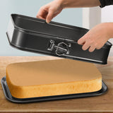 1 x RAW Customer Returns LANYOTA Springform Pans Rectangle, 24x14cm Baking Pan Cake Pan with Leak Protection, Springform Non-Stick Cheesecake Pan with Removable Bottom, Ice Cream Cake Baking Pan Rectangular  - RRP €17.17