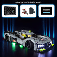 1 x RAW Customer Returns YEABRICKS LED Light for Lego-42156 Technic Peugeot 9X8 24H Le Mans Hybrid Hypercar Building Blocks Model Lego Set Not Included  - RRP €25.33