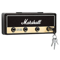 1 x RAW Customer Returns Marshall key holder, wall mounted keyboard, Jack Rack 2.0 JCM800 keyboard hook holder, Marshall key holder with 4 guitar plugs - RRP €17.7