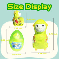 4 x Brand New MacMylla Easter Deformation Alpaca Eggs, Jumbo Easter Eggs with Alpaca Inside for Kids Boys Girls Toddlers Easter Baskets Easter Decorations Party Supplies Fillers 4 Pack - RRP €27.68