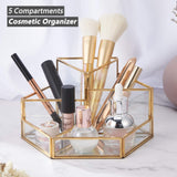 1 x RAW Customer Returns SLHEQING Cosmetic Organizer Makeup Brush Holder Cosmetic Organizer Retro lipstick storage - RRP €24.58