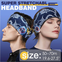 1 x RAW Customer Returns LC-dolida Bluetooth sleep headphones, headband headphones, Bluetooth sleep mask with headphone band, sports headphones, music sleeping headband for sports training, jogging, yoga, travel, gaming - RRP €15.95