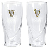 1 x RAW Customer Returns Guinness Guinness Logo Unisex Pint Glass Clear Glass 0.5L Alcohol Party Fan Merch - RRP €23.99