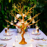 1 x RAW Customer Returns Sziqiqi Artificial Decoration Tree Wishing Tree Christmas Tree for Tables Wedding Party, Perfect for Easter Thanksgiving Home Festival Party Christmas Wedding Reception Table Decoration, Gold - RRP €37.26