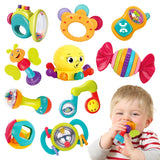 12 x RAW Customer Returns REMOKING Rattle Teether Baby Toys, Baby Toys from 0 Months, 10 PCS Early Education Toys for Toddlers Boys Girls - RRP €314.52