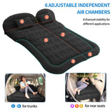 1 x RAW Customer Returns SWAWIS Car Air Mattress Car Mattress SUV Car Bed Mattress Camping Air Mattress Car Mattress Trunk with Pump Thicker Back Seat Air Mattress Cushion for Car Camping, Black - RRP €55.99