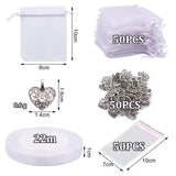 1 x Brand New Yeria 50pcs Organza Bags Organza Gift Bags Jewelry Pouches Lavender Bags for Jewelry Gifts Candy Weddings - RRP €22.8